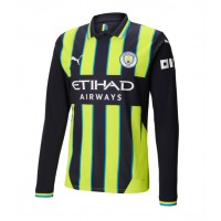 Maglie da calcio Manchester City Seconda Maglia 2024-25 Manica Lunga